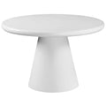 Galio Round Dining Table, 47″ (White)