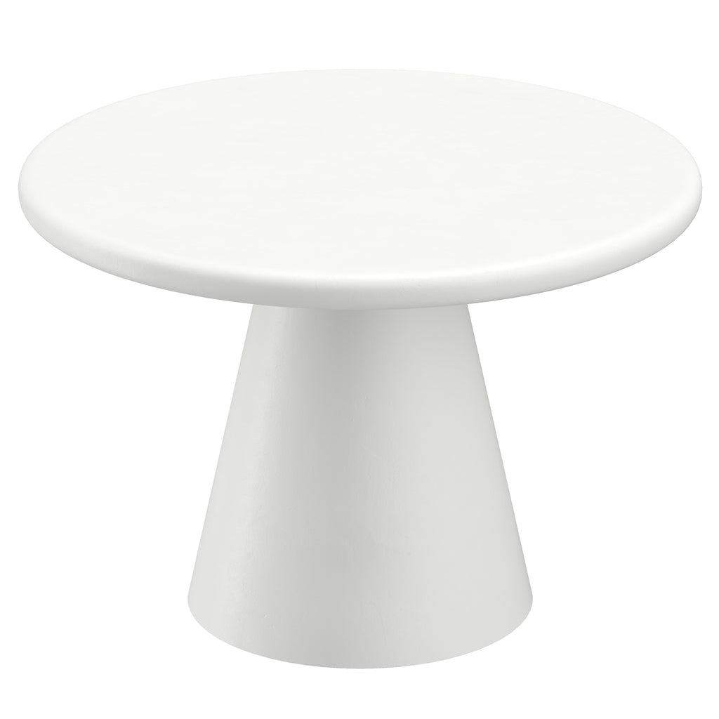 Galio Round Dining Table, 47″ (White)