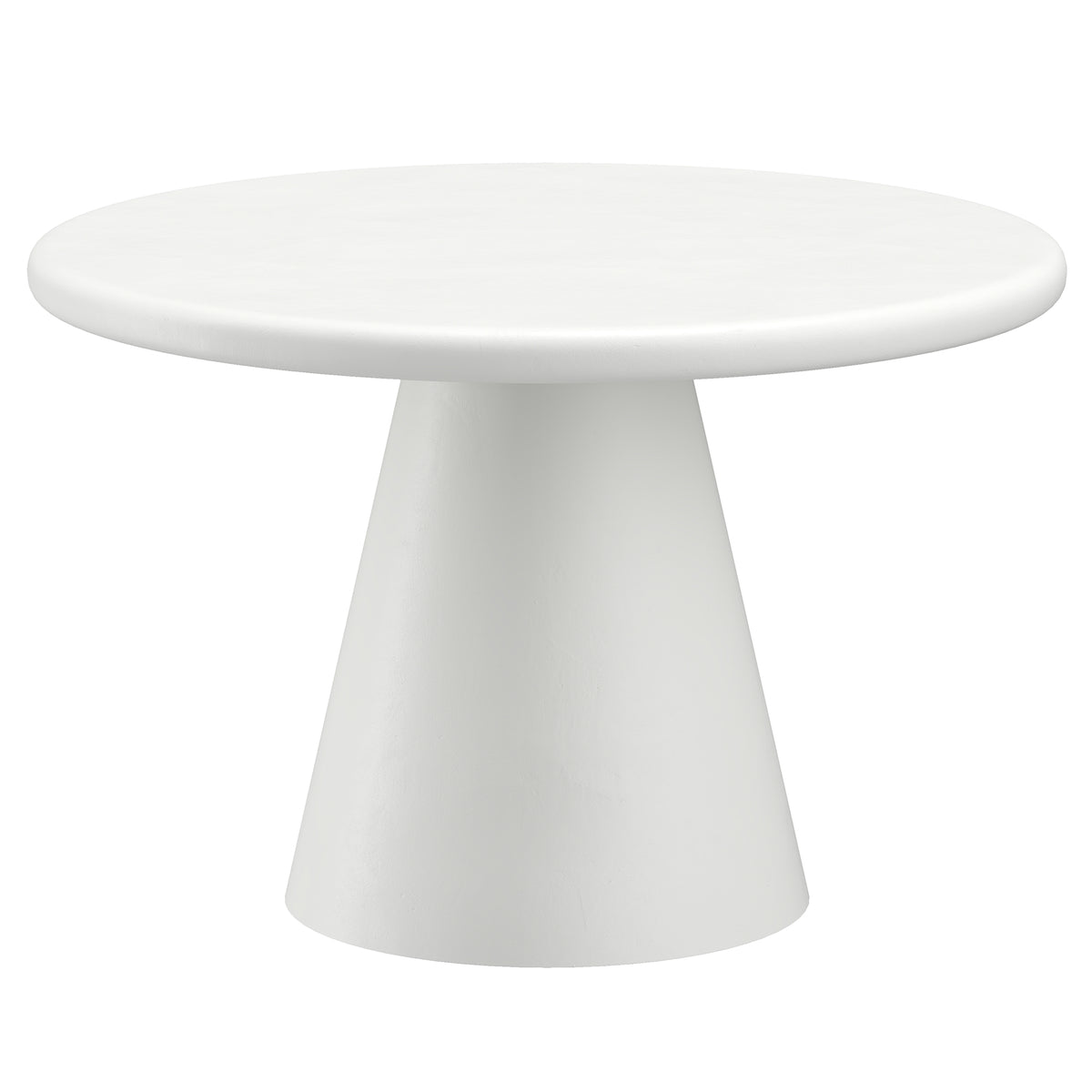 Galio Round Dining Table, 47″ (White)