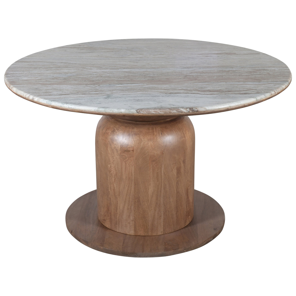 Martina Round Dining Table, 50″ (Walnut)
