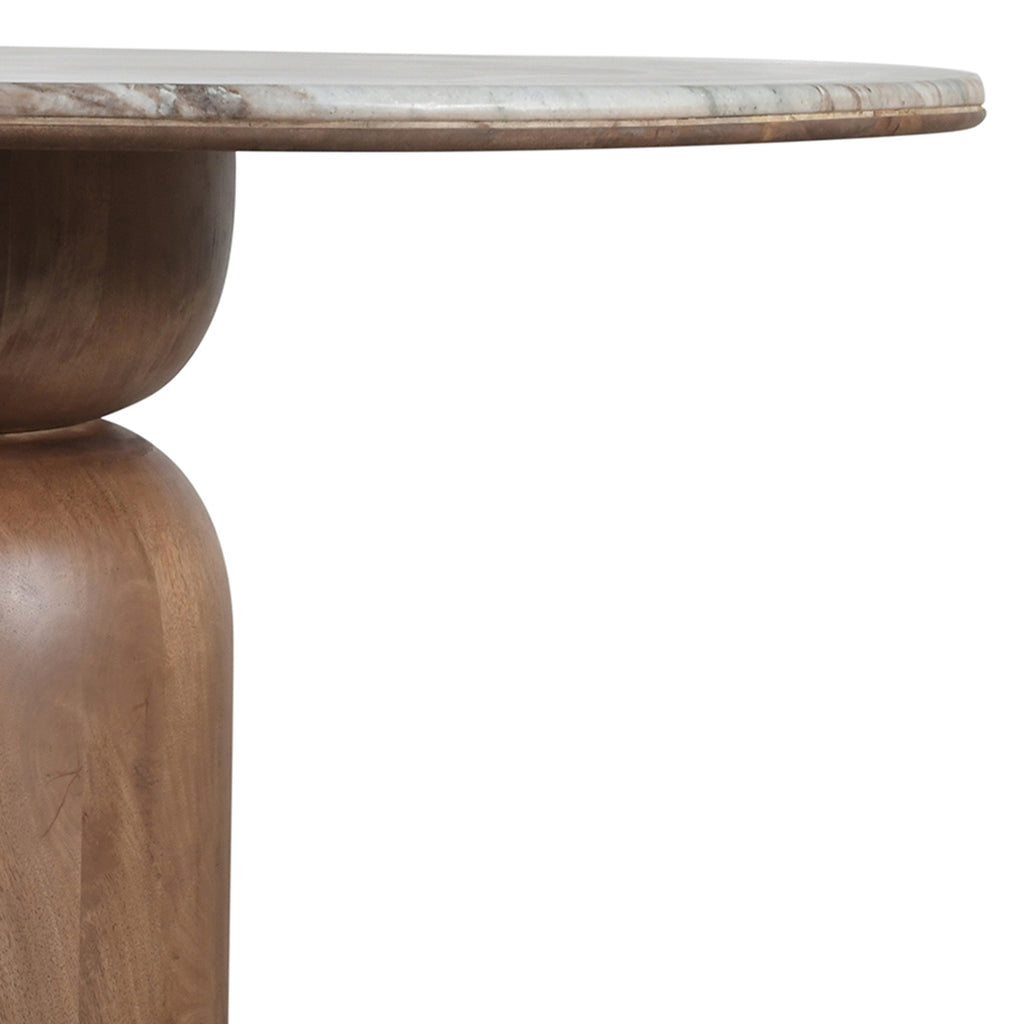 Martina Round Dining Table, 50″ (Walnut)