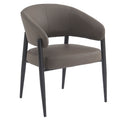 Bronson Dining/Lounge Chair (Stone and Black) (Set of 2)