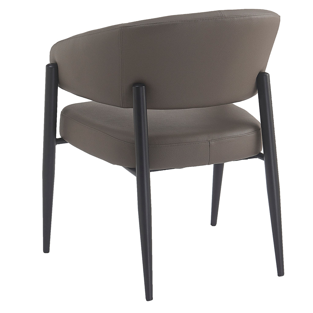 Bronson Dining/Lounge Chair (Stone and Black) (Set of 2)