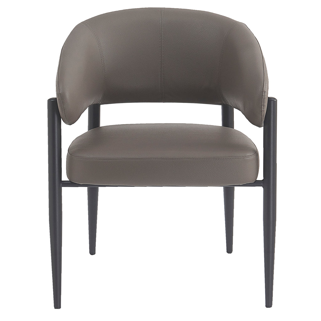 Bronson Dining/Lounge Chair (Stone and Black) (Set of 2)