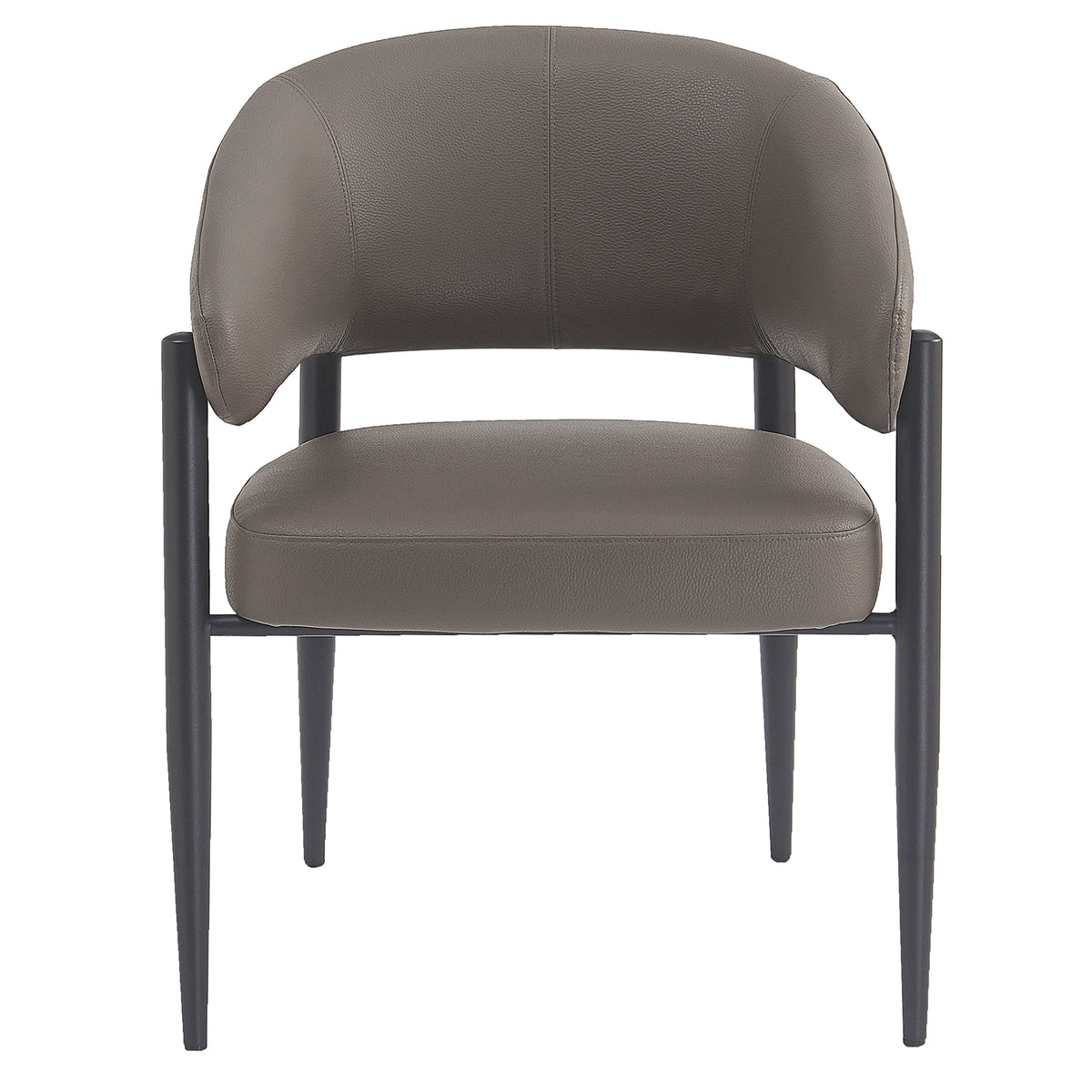 Bronson Dining/Lounge Chair (Stone and Black) (Set of 2)