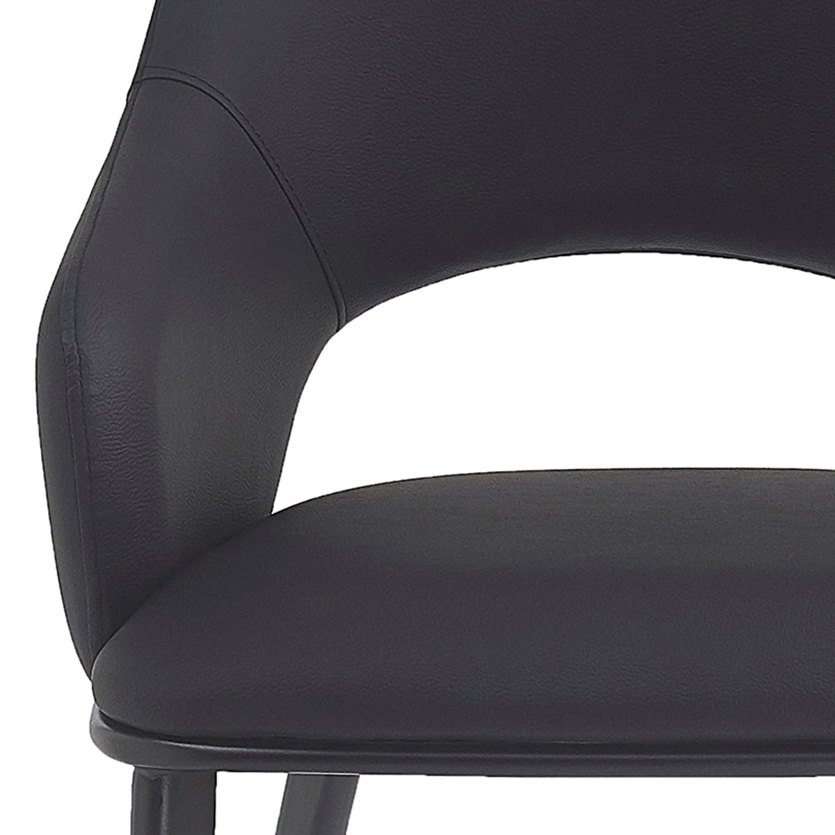 Denzel Dining/Lounge Chair (Black and Black) (Set of 4)