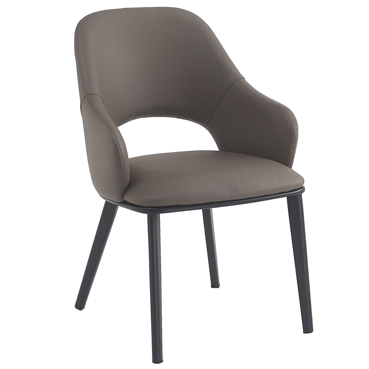 Denzel Dining/Lounge Chair (Stone and Black) (Set of 4)