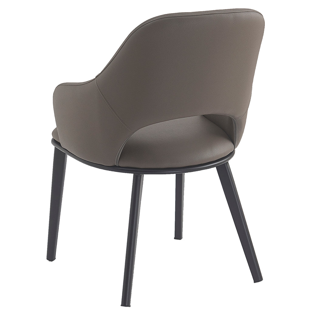 Denzel Dining/Lounge Chair (Stone and Black) (Set of 4)