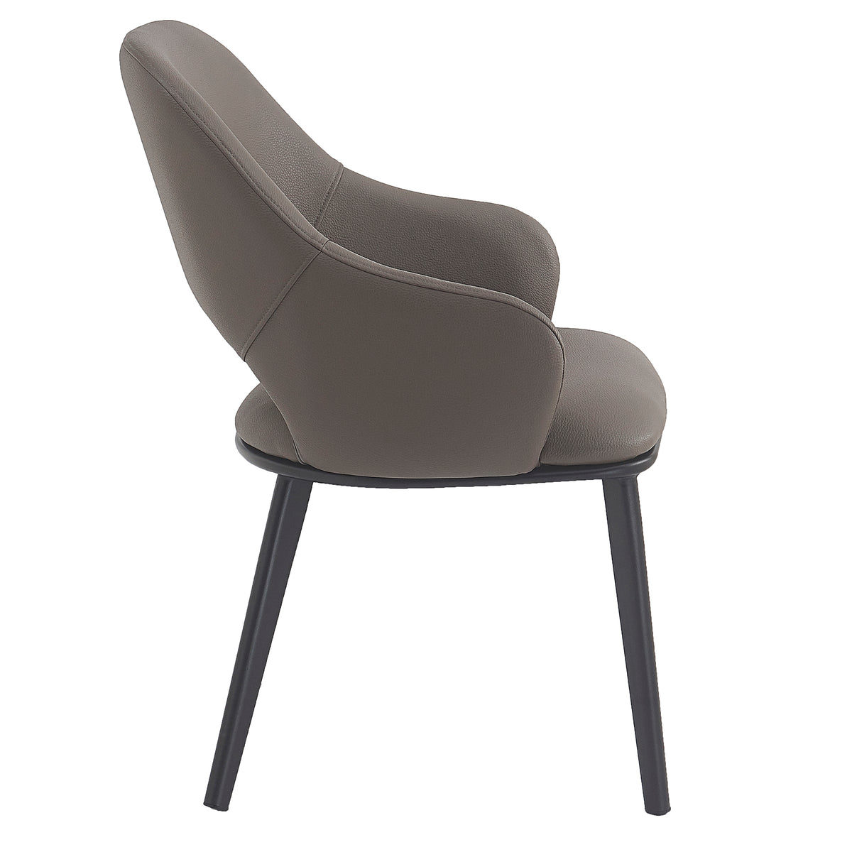 Denzel Dining/Lounge Chair (Stone and Black) (Set of 4)