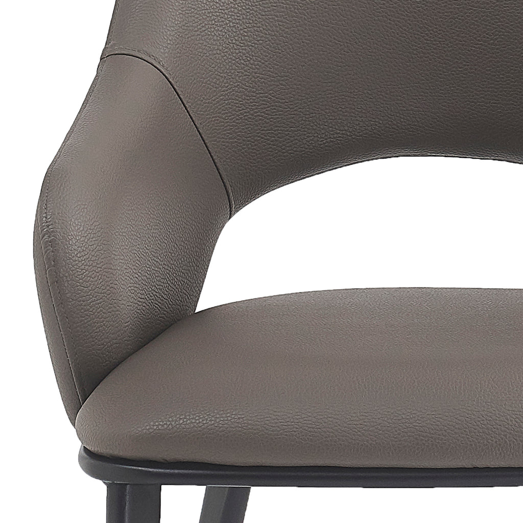 Denzel Dining/Lounge Chair (Stone and Black) (Set of 4)