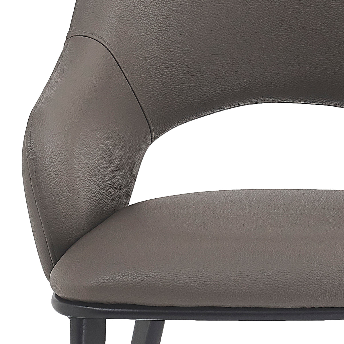 Denzel Dining/Lounge Chair (Stone and Black) (Set of 4)