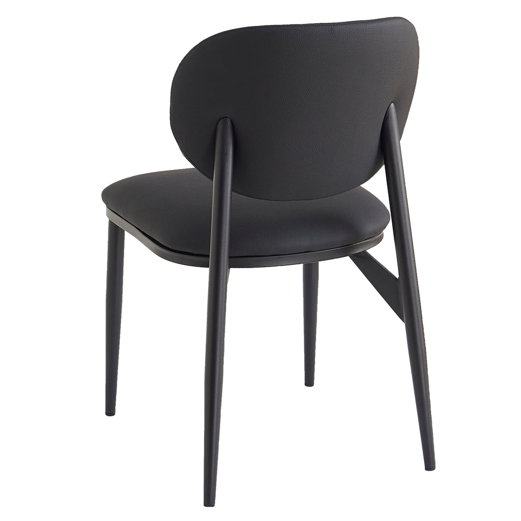 Gideon Dining/Lounge Chair (Black and Black) (Set of 4)