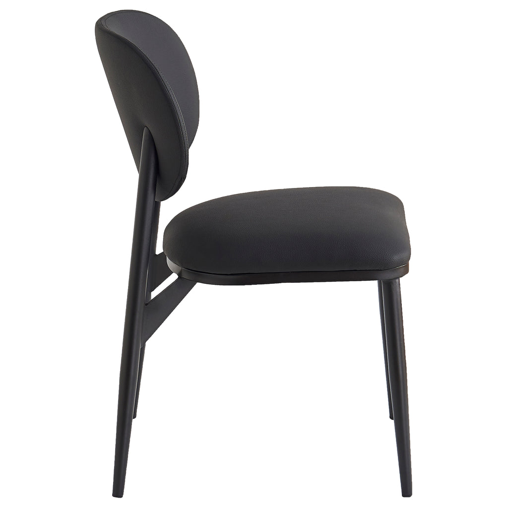 Gideon Dining/Lounge Chair (Black and Black) (Set of 4)