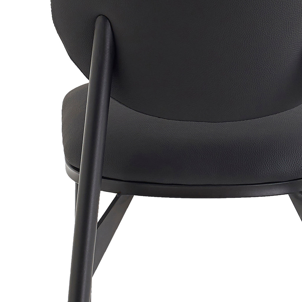 Gideon Dining/Lounge Chair (Black and Black) (Set of 4)