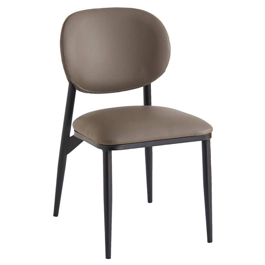 Gideon Dining/Lounge Chair (Stone and Black) (Set of 4)