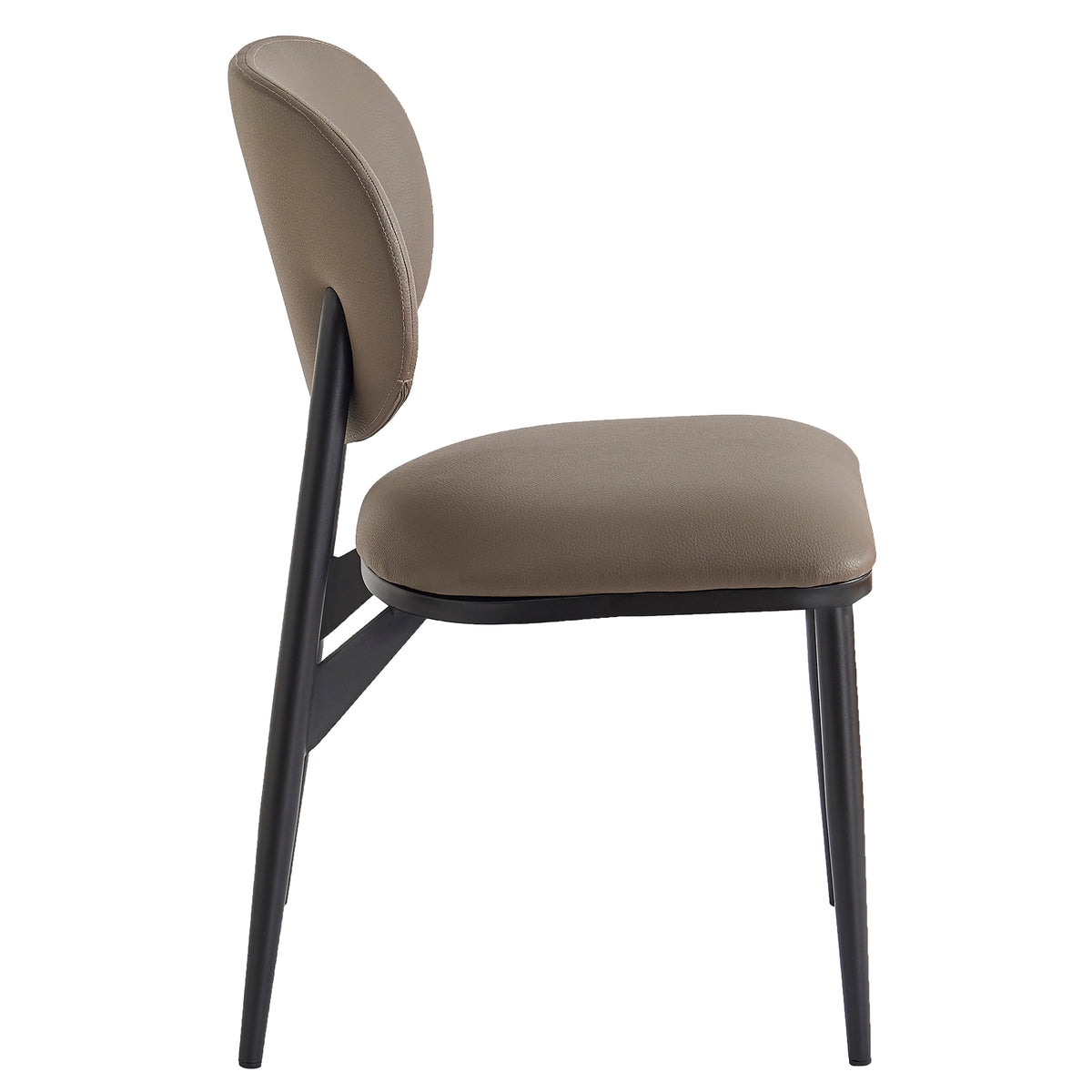 Gideon Dining/Lounge Chair (Stone and Black) (Set of 4)