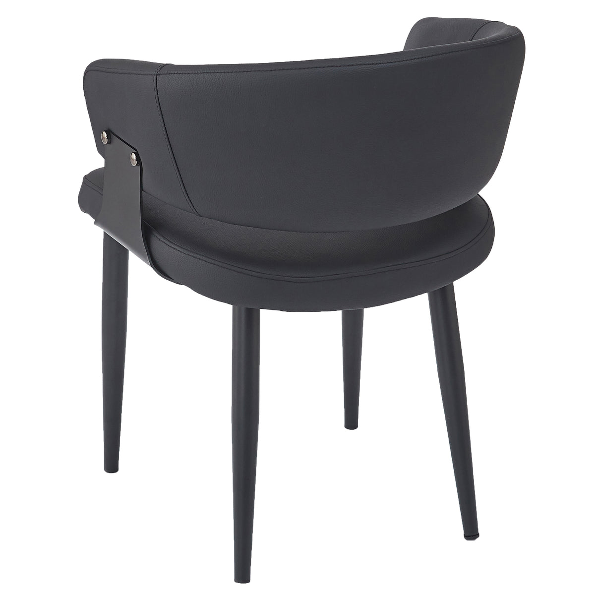 Sloane Dining/Lounge Chair (Black and Black) (Set of 4)