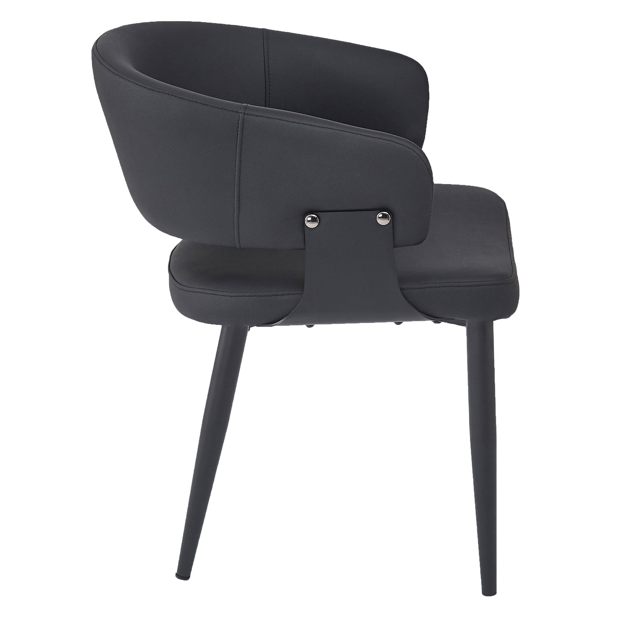 Sloane Dining/Lounge Chair (Black and Black) (Set of 4)