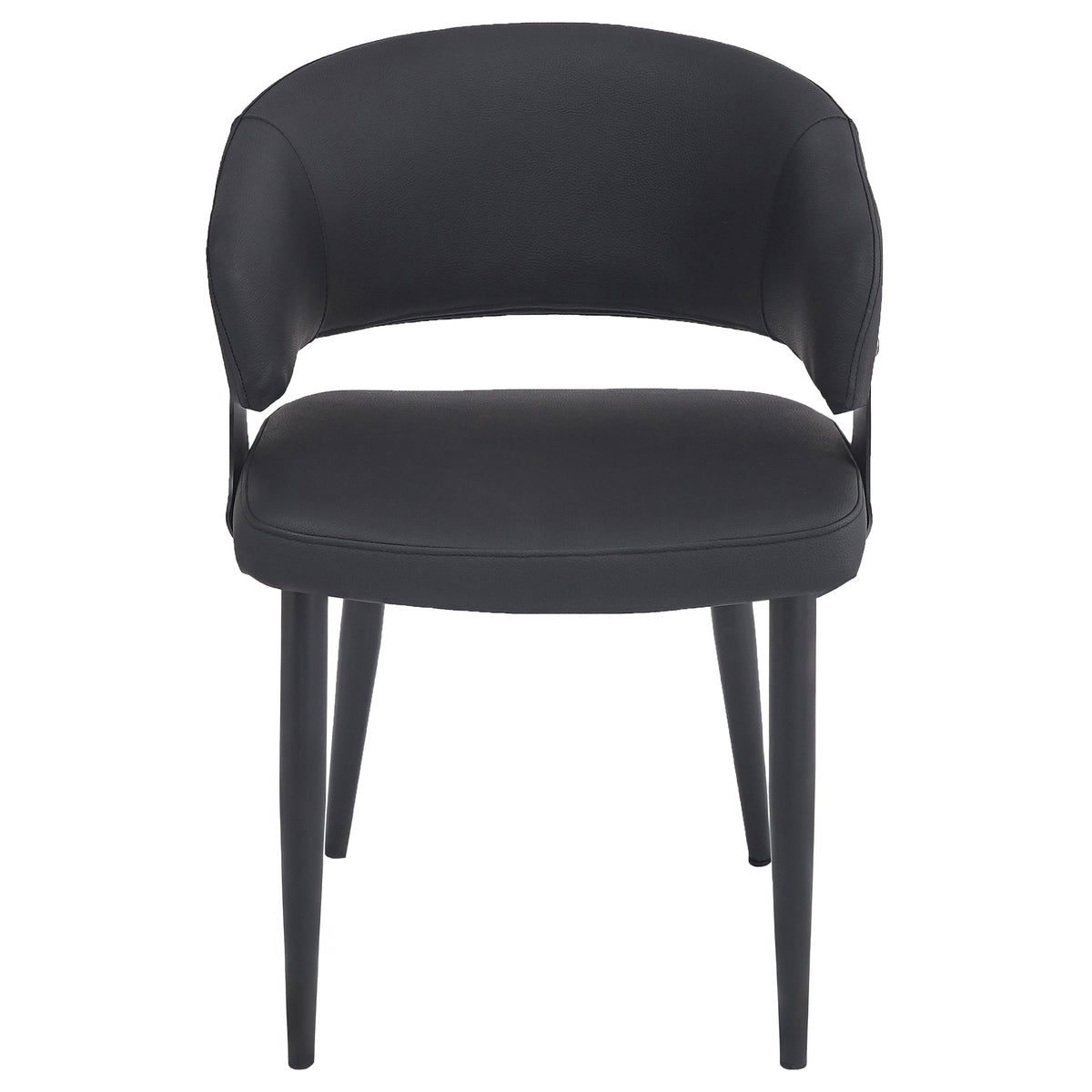 Sloane Dining/Lounge Chair (Black and Black) (Set of 4)