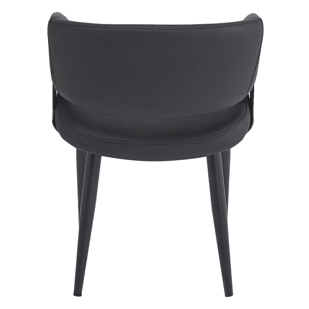 Sloane Dining/Lounge Chair (Black and Black) (Set of 4)
