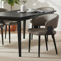 Sloane Dining/Lounge Chair (Stone and Black) (Set of 4)