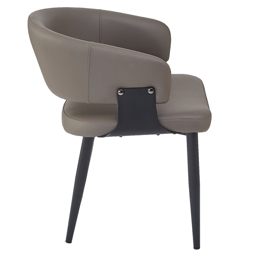Sloane Dining/Lounge Chair (Stone and Black) (Set of 4)