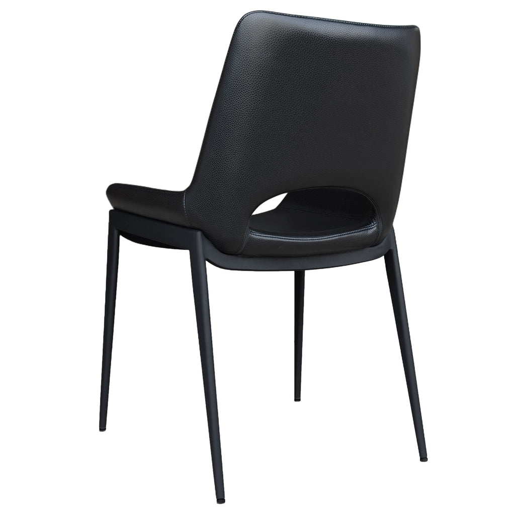 Icona Dining/Lounge Chair (Black and Black) (Set of 6)