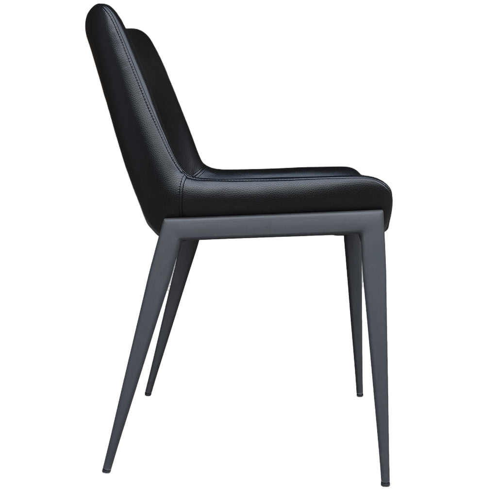 Icona Dining/Lounge Chair (Black and Black) (Set of 6)