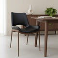 Icona Dining/Lounge Chair (Black and Walnut) (Set of 6)