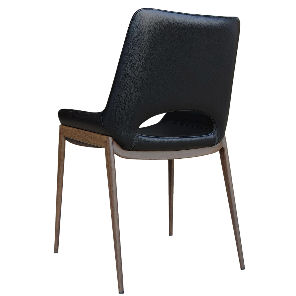 Icona Dining/Lounge Chair (Black and Walnut) (Set of 6)