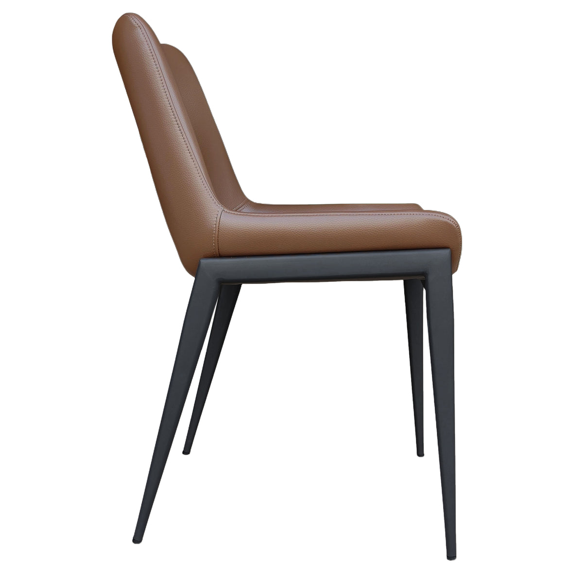 Icona Dining/Lounge Chair (Saddle and Black) (Set of 6)