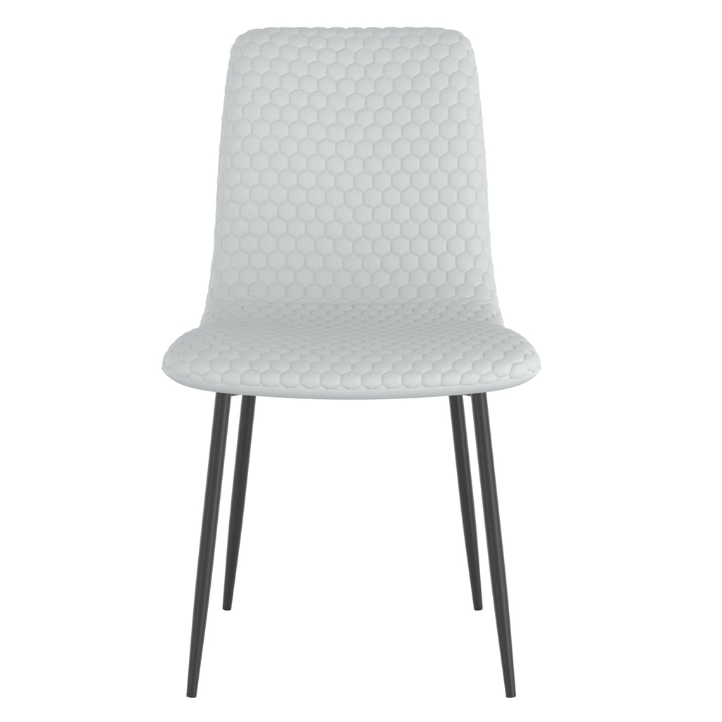 Brixx Dining/Lounge Chair (Light Grey and Black) (Set of 2)
