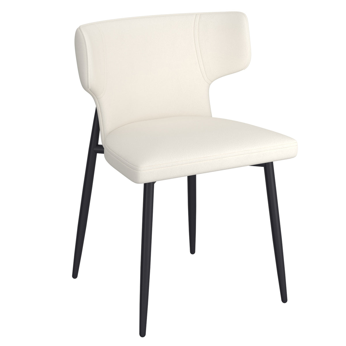 Olis Dining/Lounge Chair (Beige and Black) (Set of 2)