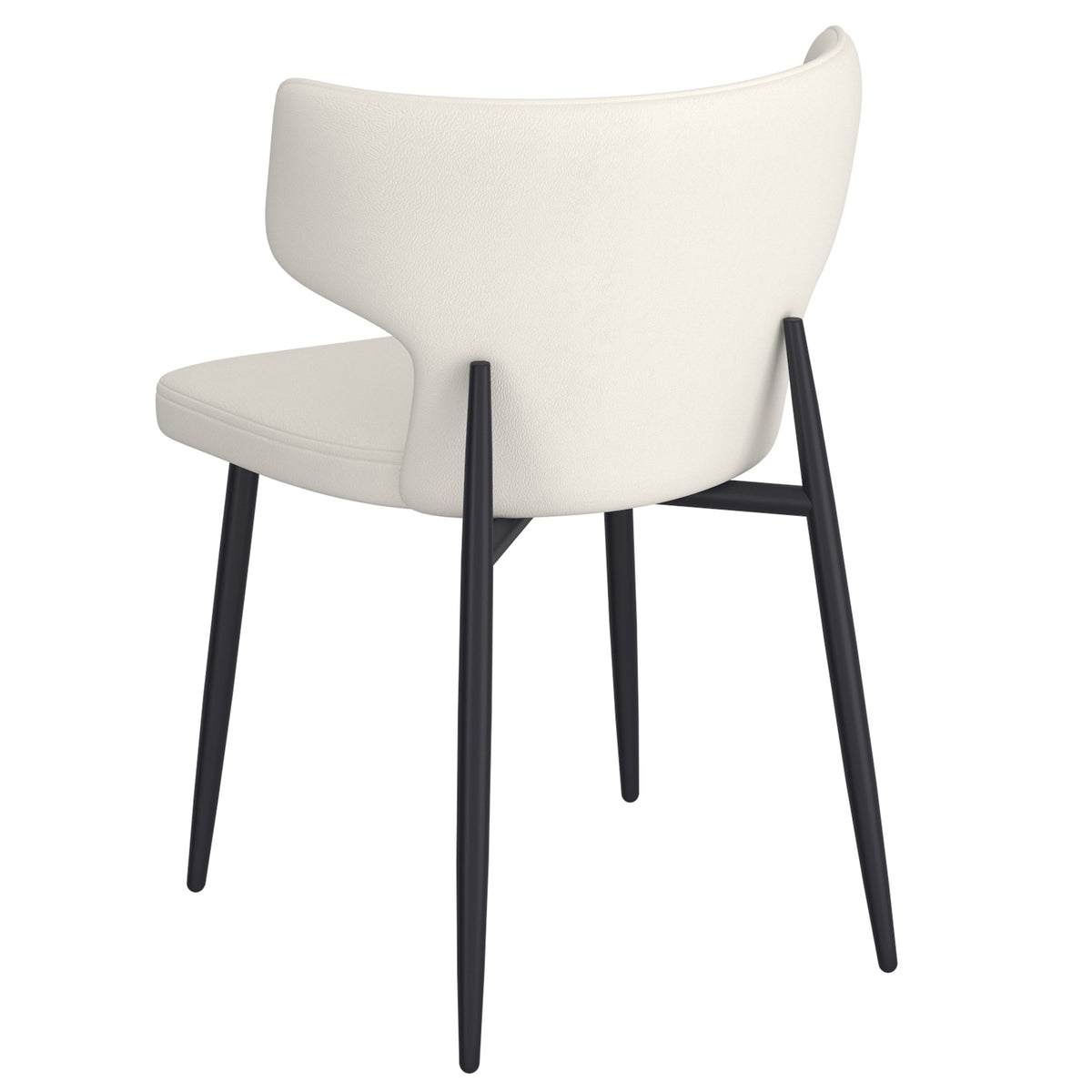Olis Dining/Lounge Chair (Beige and Black) (Set of 2)