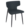 Olis Dining/Lounge Chair (Black and Black) (Set of 2)