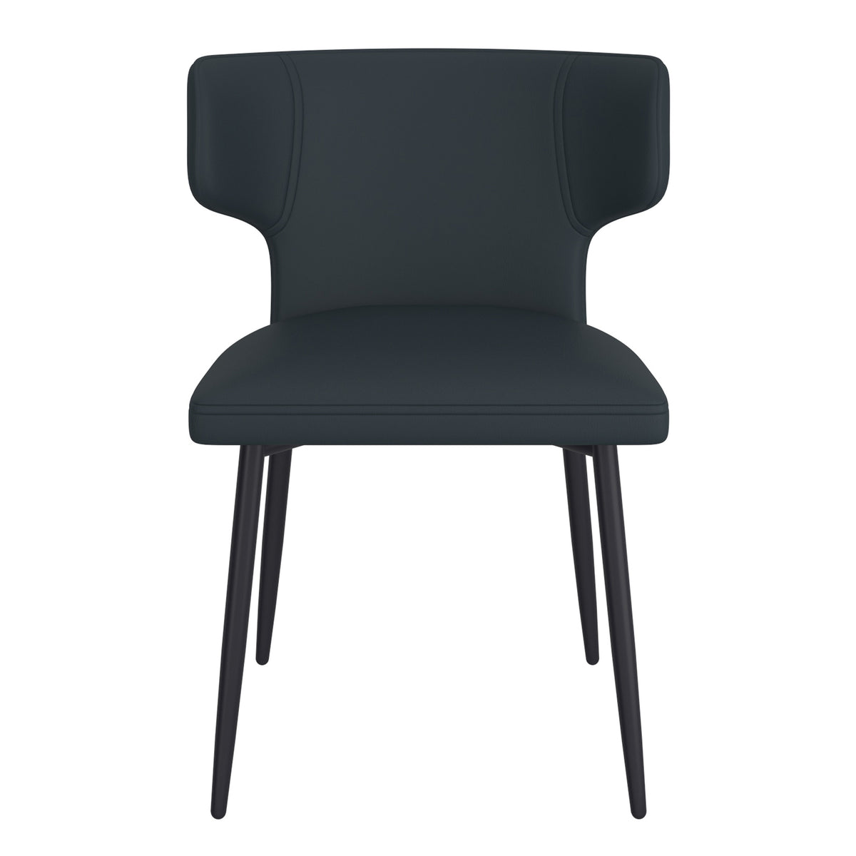 Olis Dining/Lounge Chair (Black and Black) (Set of 2)