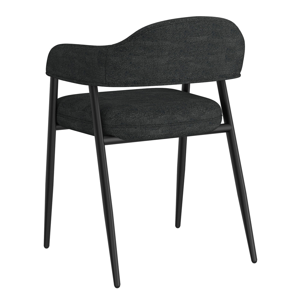 Archer Dining/Lounge Chair (Charcoal and Black) (Set of 2)