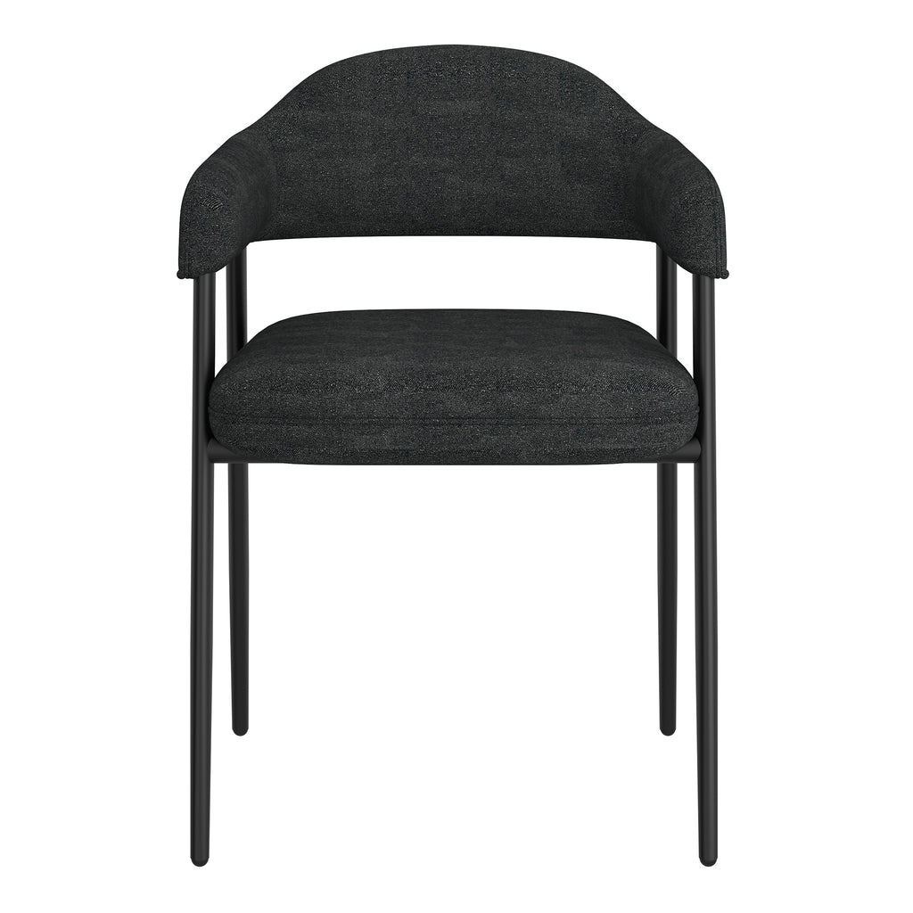 Archer Dining/Lounge Chair (Charcoal and Black) (Set of 2)