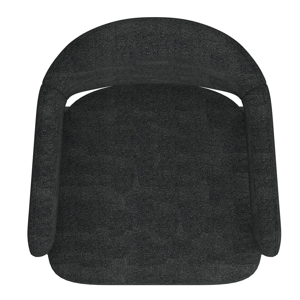 Archer Dining/Lounge Chair (Charcoal and Black) (Set of 2)