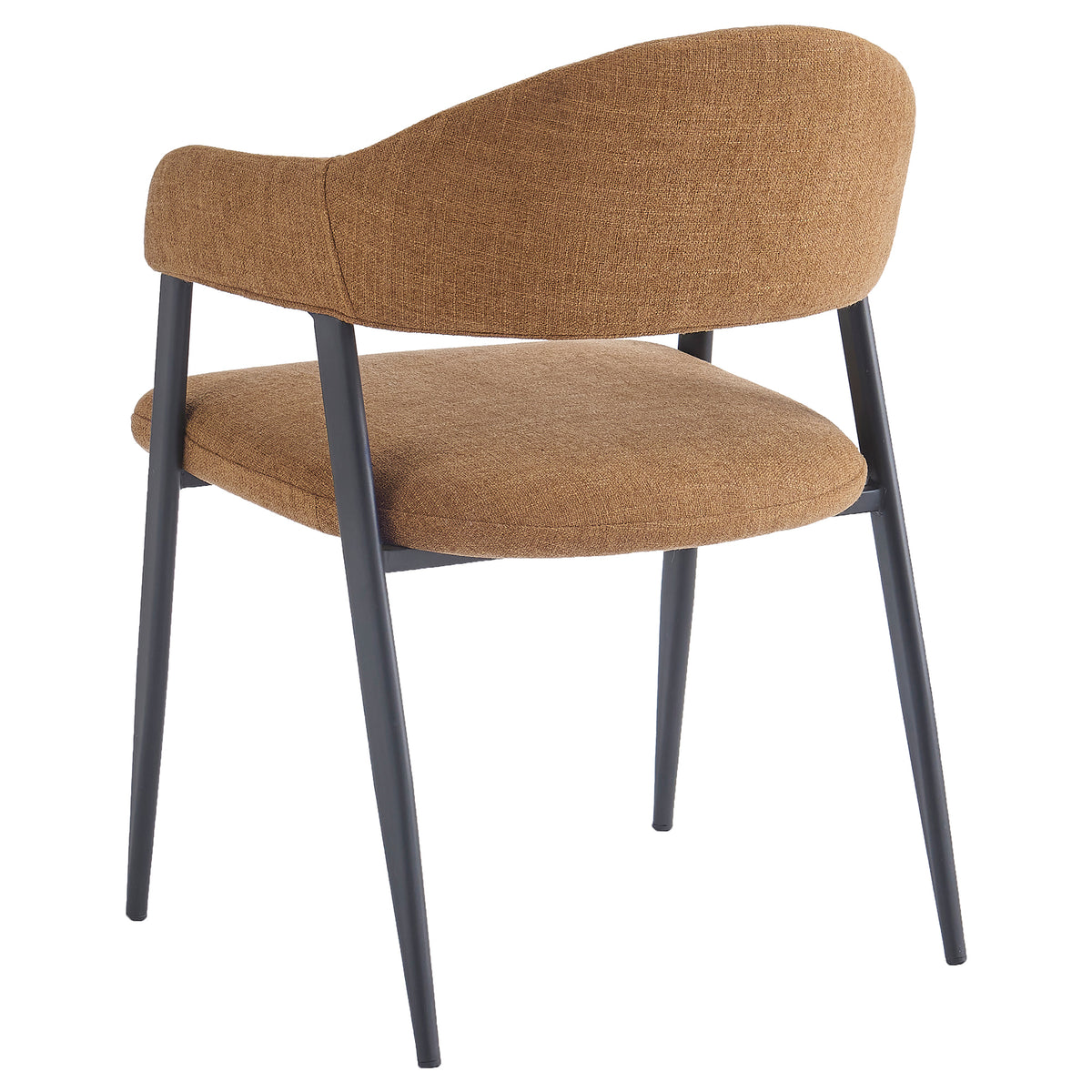 Alfie Dining Chair (Caramel and Black) (Set of 4)