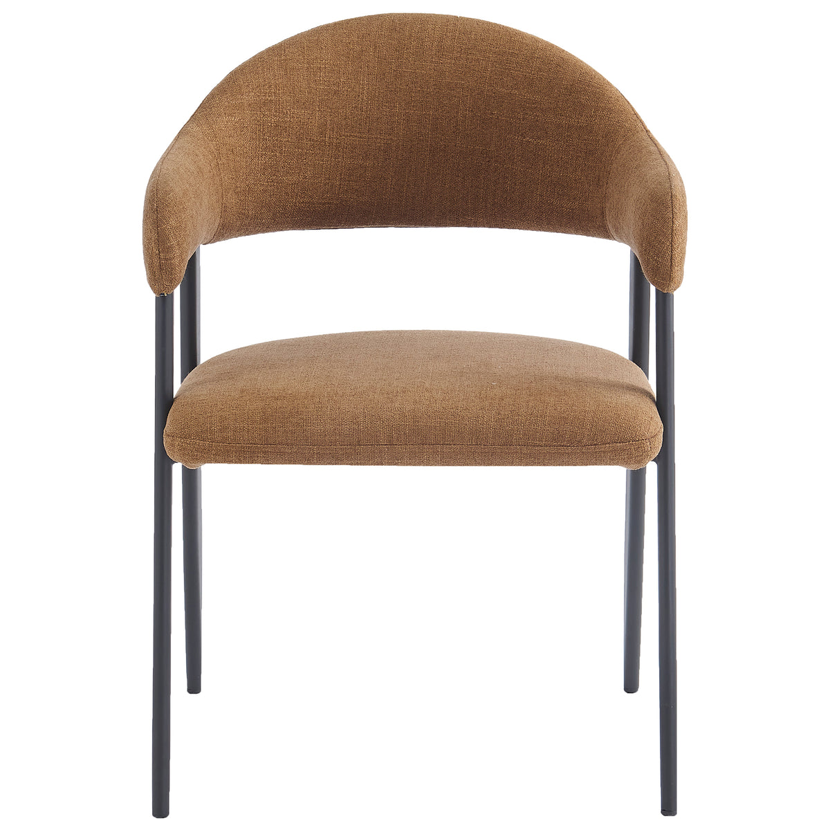 Alfie Dining Chair (Caramel and Black) (Set of 4)