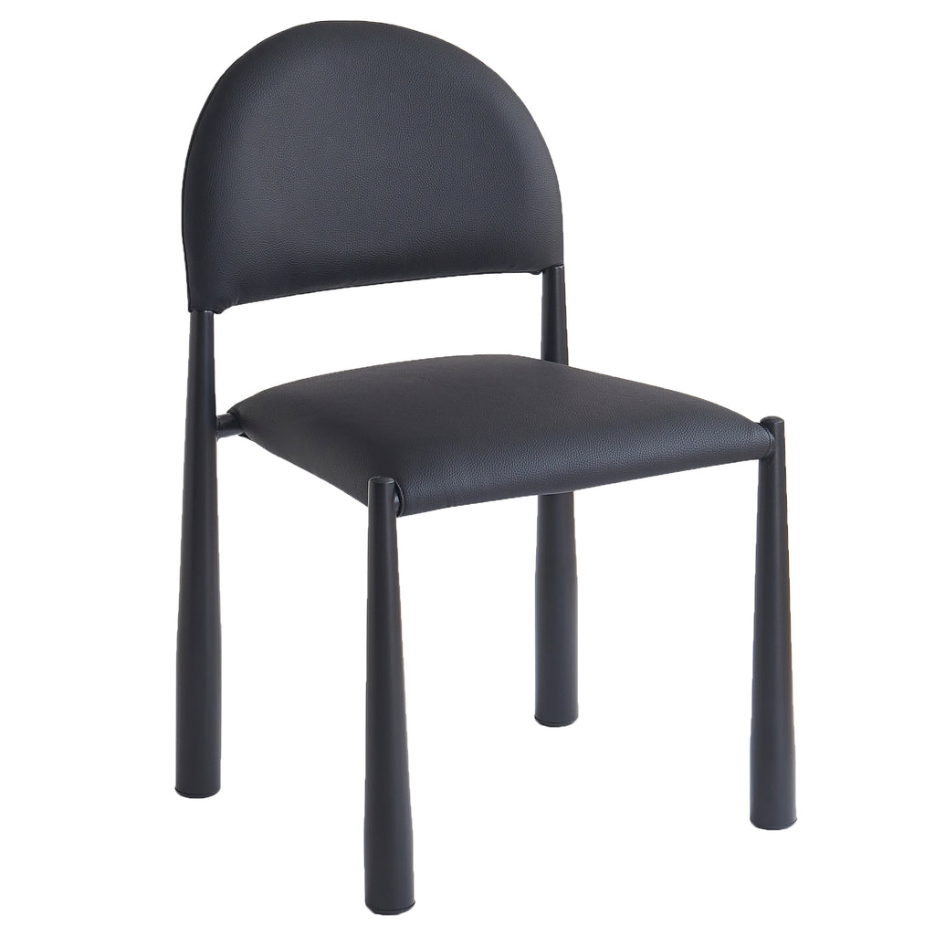 Auggie Dining/Lounge Chair (Black and Black) (Set of 4)