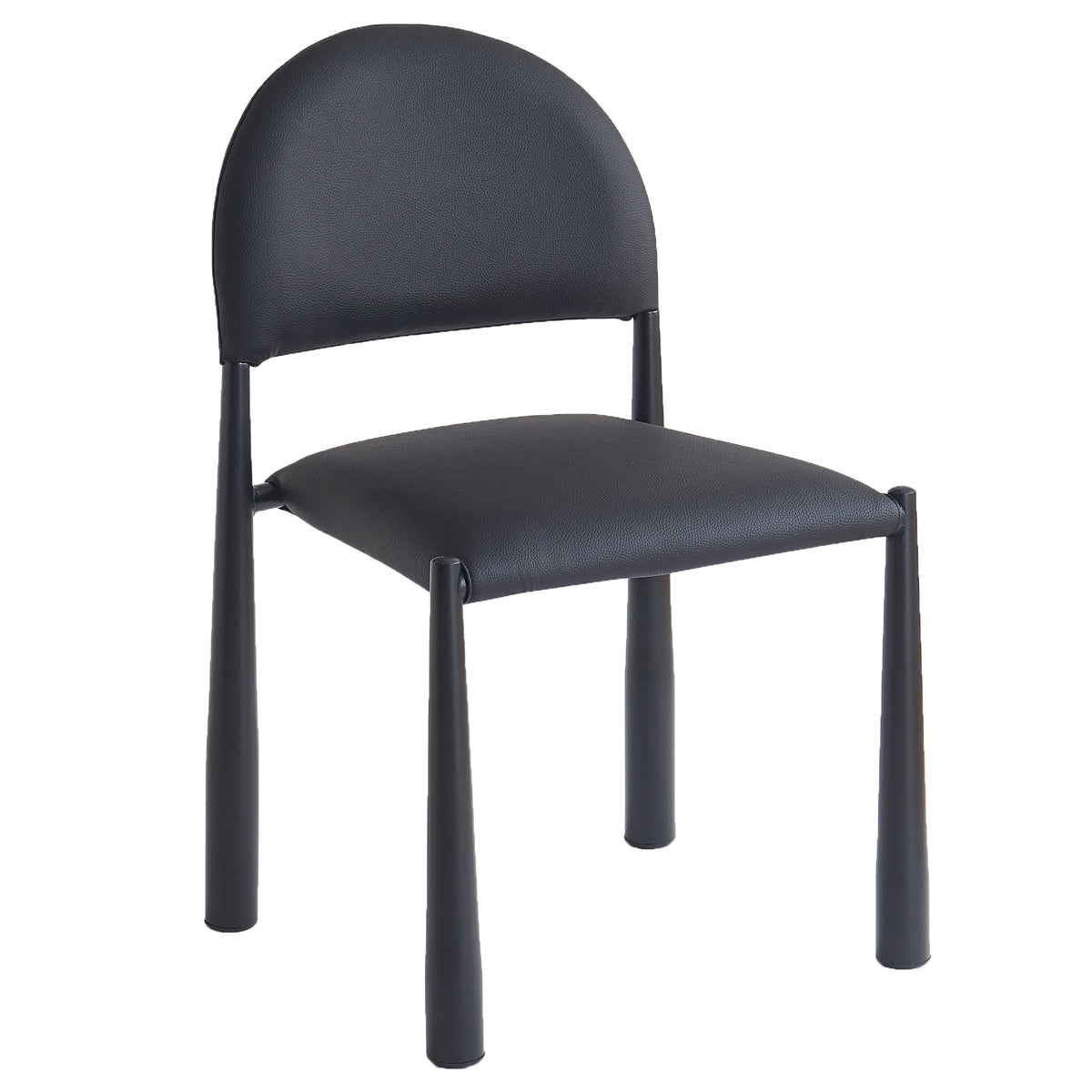 Auggie Dining/Lounge Chair (Black and Black) (Set of 4)