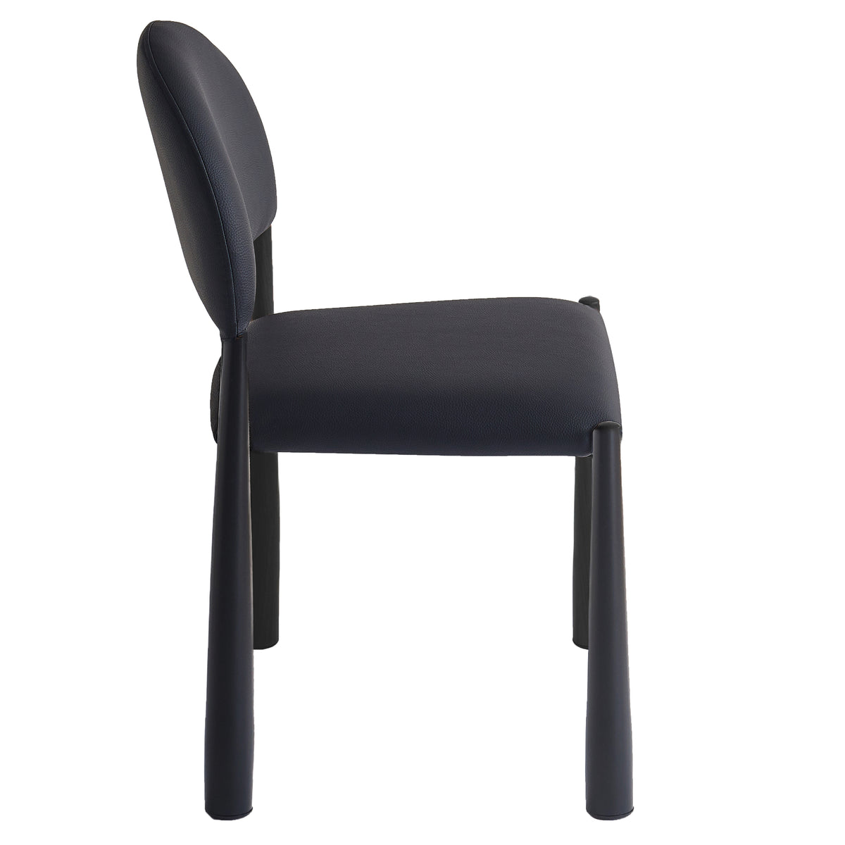 Auggie Dining/Lounge Chair (Black and Black) (Set of 4)