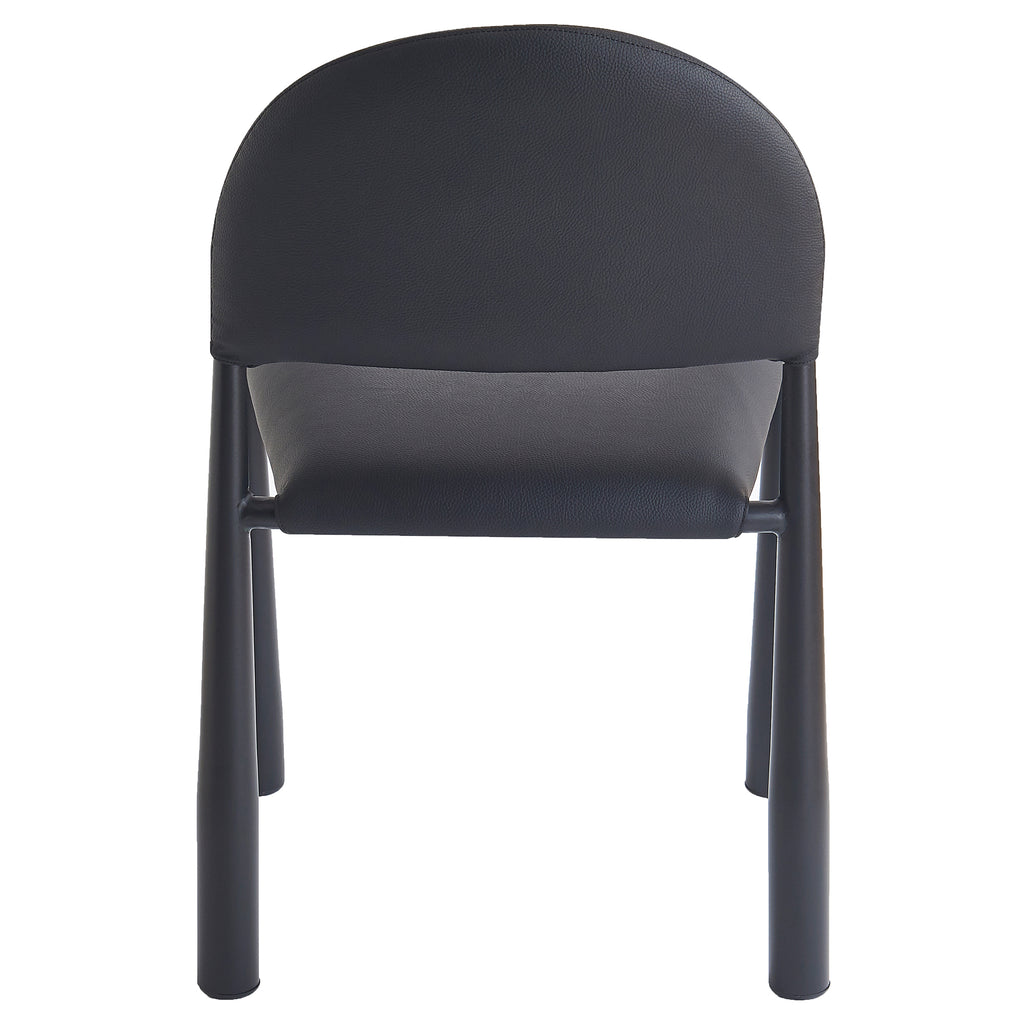 Auggie Dining/Lounge Chair (Black and Black) (Set of 4)