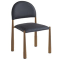 Auggie Dining/Lounge Chair (Black and Aged Gold) (Set of 4)