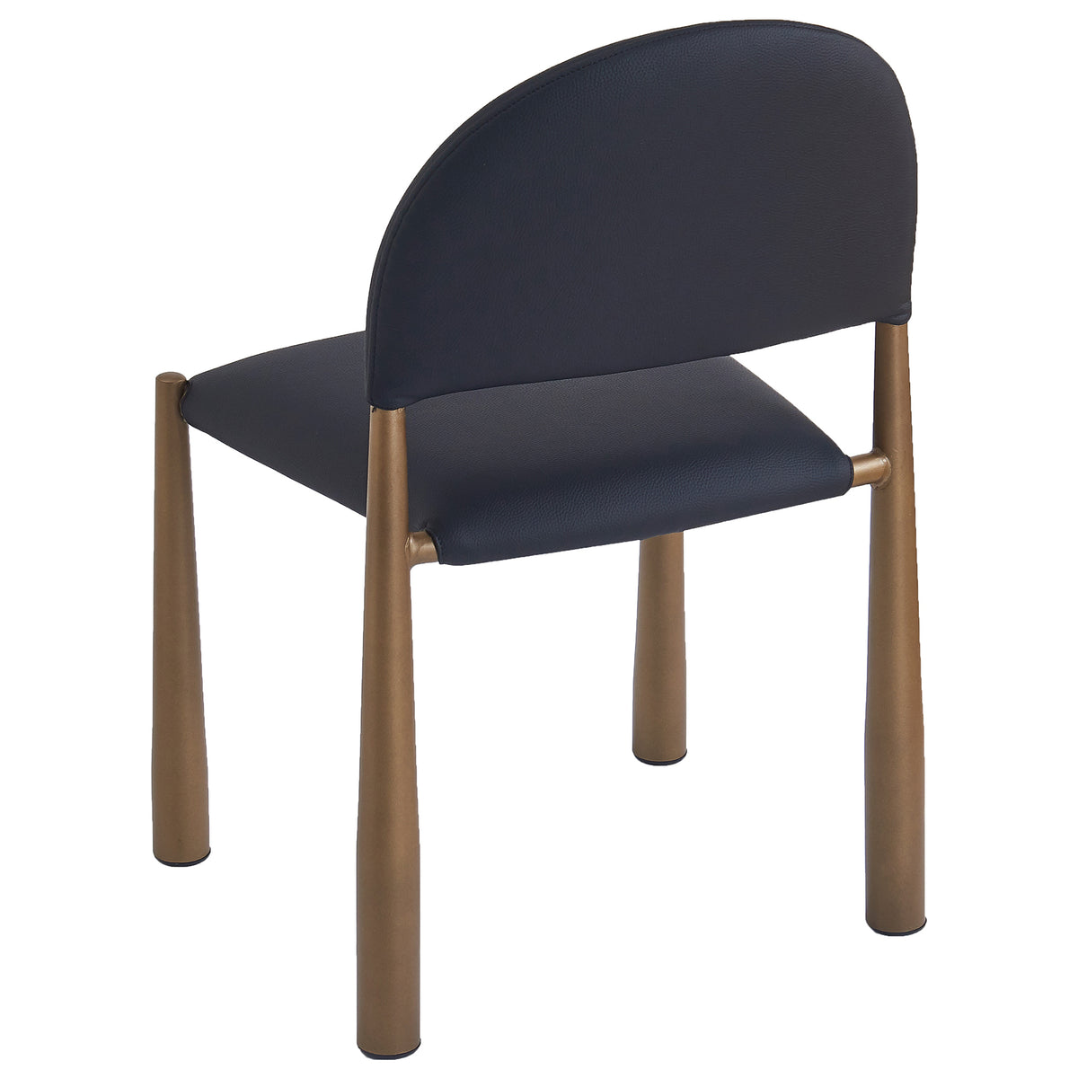 Auggie Dining/Lounge Chair (Black and Aged Gold) (Set of 4)