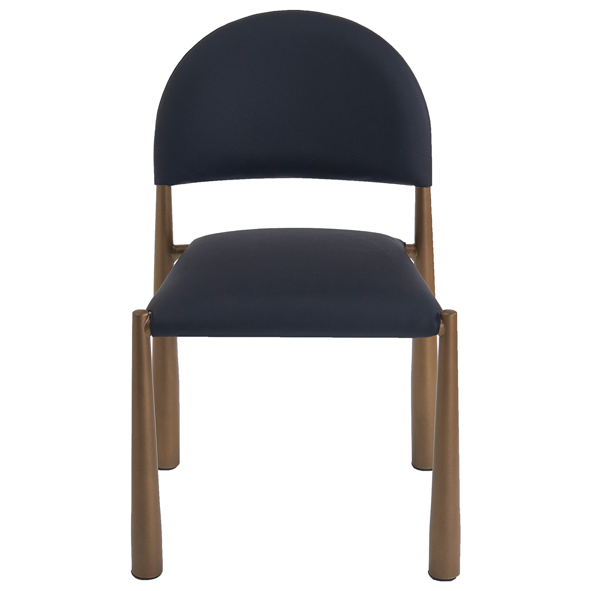 Auggie Dining/Lounge Chair (Black and Aged Gold) (Set of 4)