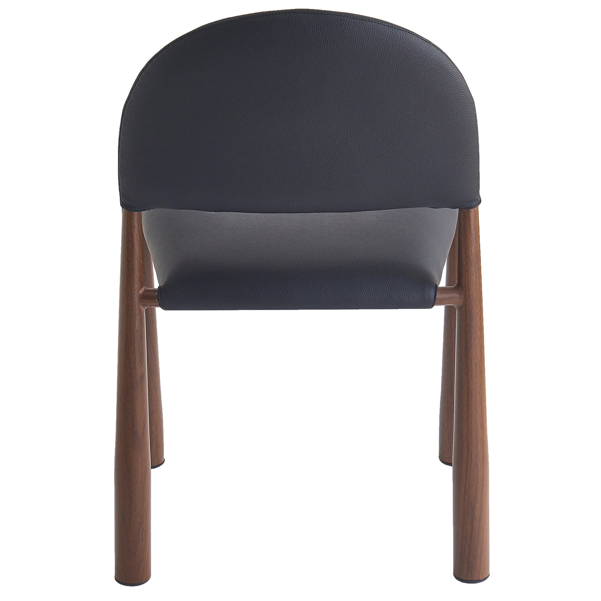 Auggie Dining/Lounge Chair (Black and Walnut) (Set of 4)