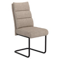 Brodi Dining/Lounge Chair (Beige Fabric and Black) (Set of 2)